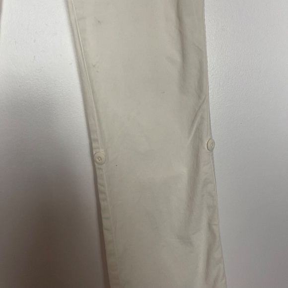Gramicci Women's Yoshu Pants Size 4 White Pockets Roll up cuffs New with Tags - Picture 6 of 11